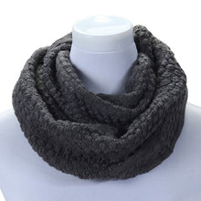 women warm knitted neck circle wool cowl snood long scarf shawl scarfs wraps accessories J4U66