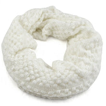 women warm knitted neck circle wool cowl snood long scarf shawl scarfs wraps accessories J4U66