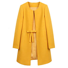 Fashion Women Wool Cashmere Long Coat Blazer Suit Coat Outwear XXL Manteau Femme J4U66