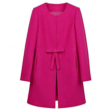 Fashion Women Wool Cashmere Long Coat Blazer Suit Coat Outwear XXL Manteau Femme J4U66