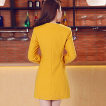 Fashion Women Wool Cashmere Long Coat Blazer Suit Coat Outwear XXL Manteau Femme J4U66