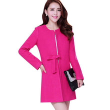 Fashion Women Wool Cashmere Long Coat Blazer Suit Coat Outwear XXL Manteau Femme J4U66