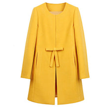 Fashion Women Wool Cashmere Long Coat Blazer Suit Coat Outwear XXL Manteau Femme J4U66