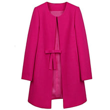 Fashion Women Wool Cashmere Long Coat Blazer Suit Coat Outwear XXL Manteau Femme J4U66
