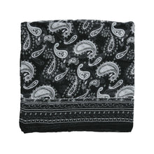 women wool scarf voile paisley printcolor block elegant oversized long thin pashmina black hijab bufandas mujer J4U66