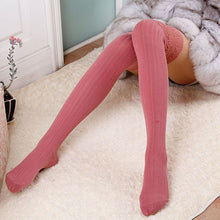 Women's Lace Cotton Over Knee Thigh Stockings Knit High Stocking PY3 J4U66