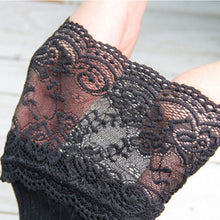 Women's Lace Cotton Over Knee Thigh Stockings Knit High Stocking PY3 J4U66
