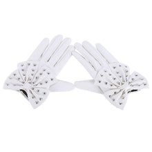 Women\'s Ladies Butterfly Bow Wrist Soft Leather GloveittensJFY66