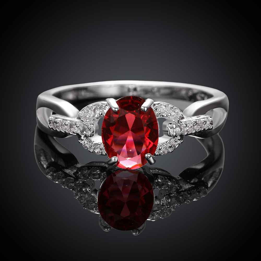 jewellery charms silver rings for women insets duble heart aliancas joyas fspr00 J4U66