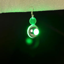Fashion women Round Designed LED Earrings Plastic Resin stud earrings J4U66