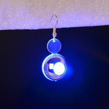 Fashion women Round Designed LED Earrings Plastic Resin stud earrings J4U66