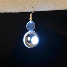 Fashion women Round Designed LED Earrings Plastic Resin stud earrings J4U66