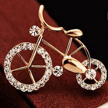 able bike bicycle lovers pectoral flower gift brooch Pin S s J4U66