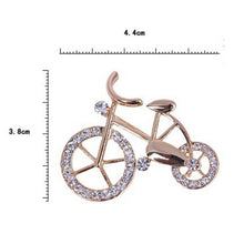 able bike bicycle lovers pectoral flower gift brooch Pin S s J4U66