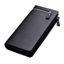 Fau Leather Men Wallets Business Brand Card holder Coin Purse Men's Long Zipper Wallet Leather Clutch carteira masculina J4U66