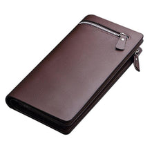 Fau Leather Men Wallets Business Brand Card holder Coin Purse Men's Long Zipper Wallet Leather Clutch carteira masculina J4U66