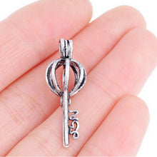 Fine Jewelry European Atlantis Locket Necklace Jewelry Bronze Hollow Key Glowing Pendant Silver Glow In The Dark Necklace J4U66
