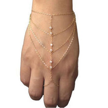 Finger Bangles For Women Juegos Del Hambre Jogos Vorazes Multi Chain Punk Harness Gold Slave Hunger Games Bracelet J4U66