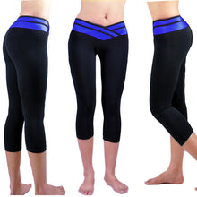 Fitness Fashion Pants Women Solid Stretch Cropped Leggings S-XL  J4U66