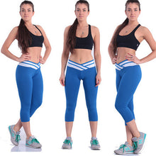 Fitness Fashion Pants Women Solid Stretch Cropped Leggings S-XL  J4U66