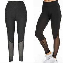 Fitness Leggings Women High Waist Patchwork Mesh Leggings Skinny Push Up Calzas Deportivas Mujer Fitness Legins J4U66
