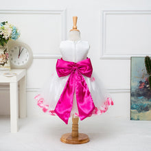 floral bow ball gown princess girls dresses sweet girl sleeveless wedding party dresses one piece tulle dress J4U66