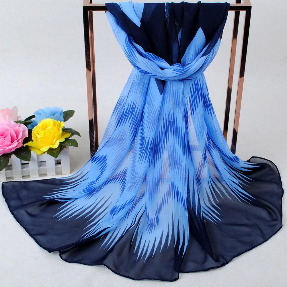 floral print scarves women high ladies bohemian chiffon bufandas boho foulard femme beach cover islam muslim hijab J4U66