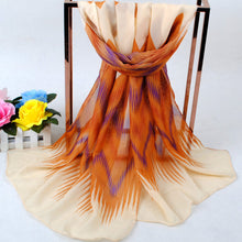 floral print scarves women high ladies bohemian chiffon bufandas boho foulard femme beach cover islam muslim hijab J4U66