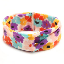 Floral Print Turban Headband, Baby Top Knot Headband, Girls Headwrap Head Band Hair Accessories Headwear Bandeau Bebe Fille LE3 J4U66