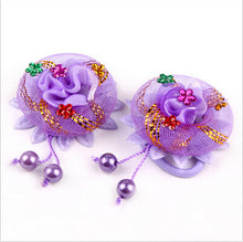 Flowers Hair Holder Gum Rope Baby Girls Kids Cute Hair Tie Accessories Elastic Scrunchie Styling Head Wear J4U66