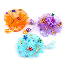 Flowers Hair Holder Gum Rope Baby Girls Kids Cute Hair Tie Accessories Elastic Scrunchie Styling Head Wear J4U66