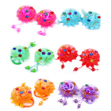 Flowers Hair Holder Gum Rope Baby Girls Kids Cute Hair Tie Accessories Elastic Scrunchie Styling Head Wear J4U66