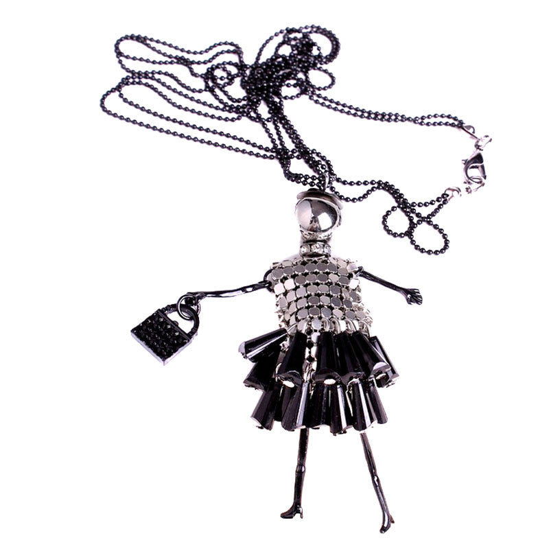 For Lover Gifts Bead Dress Long Chain Handmade Jewelry Accessories S  Doll Pendant Necklaces J4U66