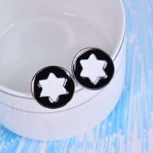 For Men Wedding Party Gift Shirt Cuff Link Jewellery Vintage Men six-pointed star Round Cufflinks J4U66