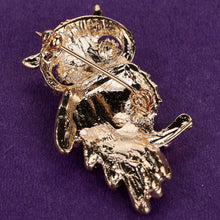 For Weddings S  Brooches Gold Plated Owl Style Shiny Crystal Inlay Lady Jewelry Rhinestone Brooches J4U66