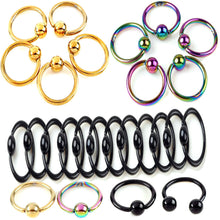 For Women 4 Colors s Nose Rings Stainless Steel Nose Lip Ring Nose Stud Body Piercing Jewelry J4U66