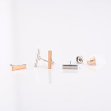 For Women Ear Stud Earrings Fine Jewelry Gold Silver Punk Simple T Bar Earrings J4U66