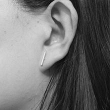 For Women Ear Stud Earrings Fine Jewelry Gold Silver Punk Simple T Bar Earrings J4U66