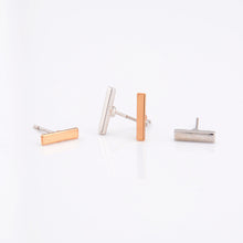 For Women Ear Stud Earrings Fine Jewelry Gold Silver Punk Simple T Bar Earrings J4U66