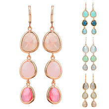 For Women Long Dangle Earrings Women Jewelry Charms Colorful Crystal Stone Long Drop Earrings J4U66