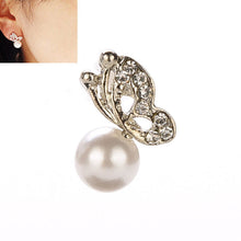 For Women Gifts butterfly pearl earrings, han edition earrings jewelry for the bride's Pearl Stud Earrings J4U66