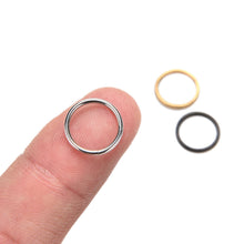 For Women Girl 10 mm Piercing Segment Rings Labret Lip Nose Piercing Jewelry 3 Colors Hoop Ear Tongue Rings J4U66