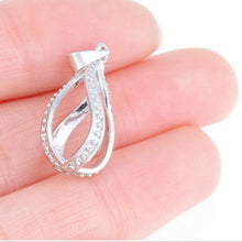 For Women Glowing Necklace Pendant Water Drop Glowing Stone Jewelry Charm Glow In The Dark Pendants Gift Necklace J4U66