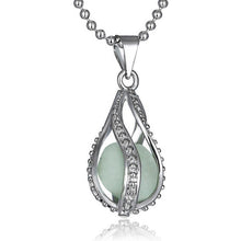 For Women Glowing Necklace Pendant Water Drop Glowing Stone Jewelry Charm Glow In The Dark Pendants Gift Necklace J4U66