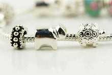 For Women Men Jewelry Sliver Plated Chain Bracelet Vintage Bohemian Love Beads Bracelets & Bangles J4U66