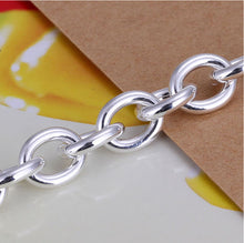 For Women Silver Plated Jewelry Toggle Clasps Charm Bracelets Trendy Heart Link Chain Bracelet J4U66