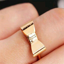 For Women Skull Bowknot Heart Ring Set 7pc Gold finger Knuckle Rings J4U66
