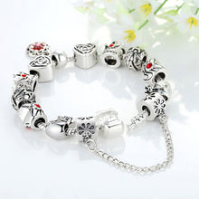 For Women Snake Chain Strand Bracelet Geometric Jewelry 18cm 20cm Vintage Chic Heart Crown Bead Bracelet Bangle J4U66