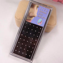 For Your Choice Women Trendy Crystal Rhinestone Bulk Bone Straight Stud Bar Piercing Nose Ring 40pcs/pack 2 Colors J4U66
