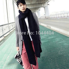 Free&Unisex Men Wool Woolen Scarves Warm Long Thick Scarf Stole Wrap J4U66
